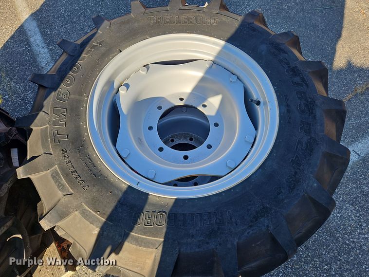 image for item OJ9885 (8) 320/85R24 tires and wheels