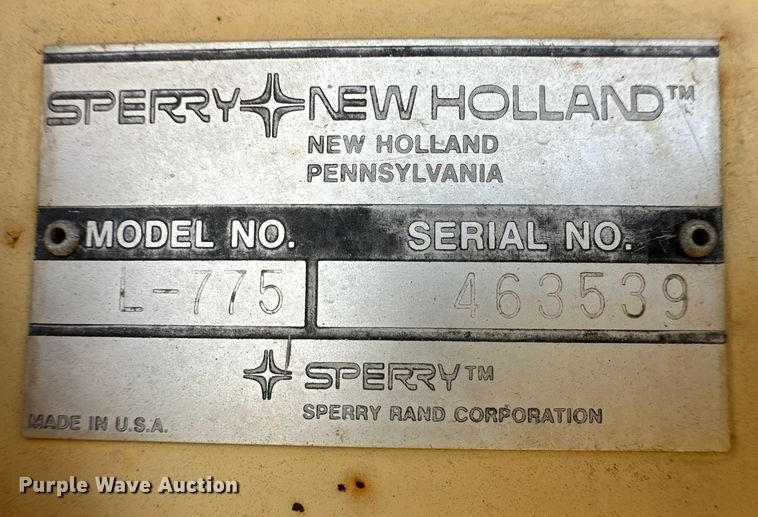 image for item OM9526 1978 New Holland L775 skid steer loader