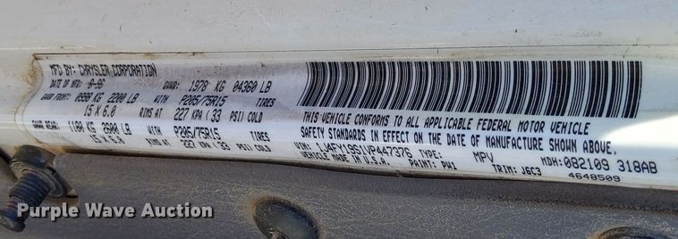 image for item DV6547 1997 Jeep Wrangler Sport SUV