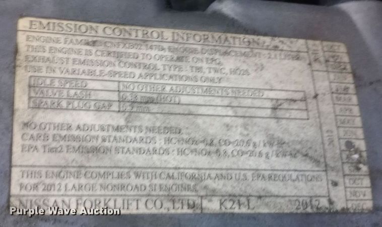 image for item DW0805 Nissan 40 forklift