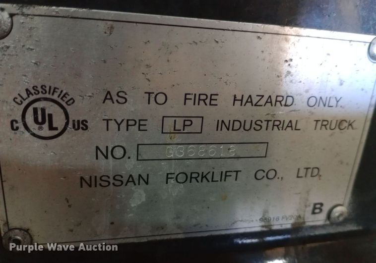 image for item DW0805 Nissan 40 forklift