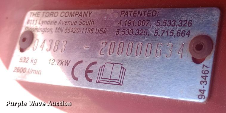 image for item DW0815 Toro  Greenmaster 3250D reel mower