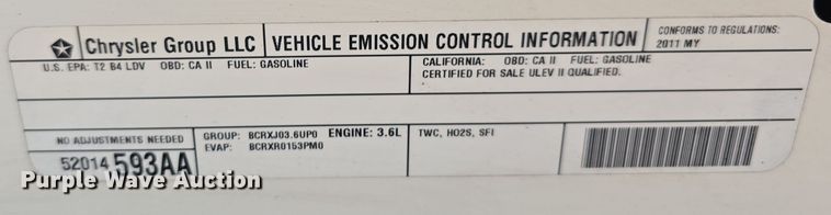 image for item DW3850 2011 Dodge Journey R/T SUV