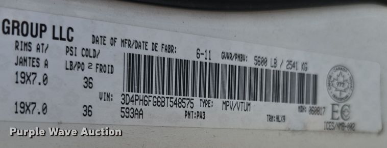 image for item DW3850 2011 Dodge Journey R/T SUV