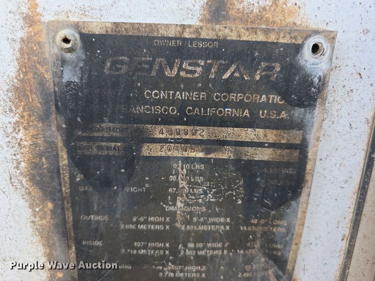 image for item DW3892 Genstar shipping container