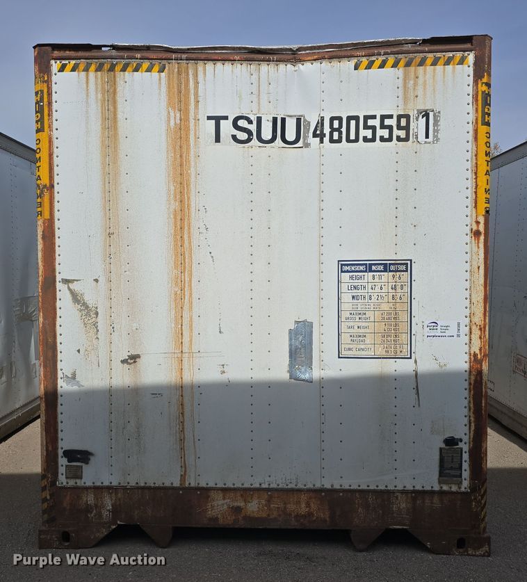 image for item DW3893 1991 Monon MSX-DC-00-48WX1 shipping container