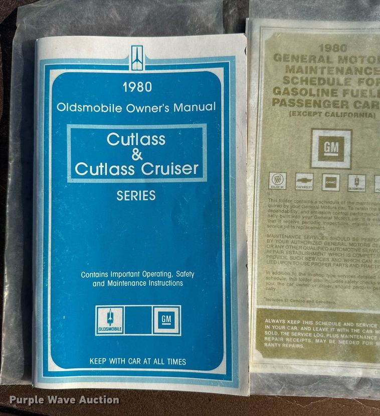 image for item DX3707 1980 Oldsmobile Cutlass Supreme  