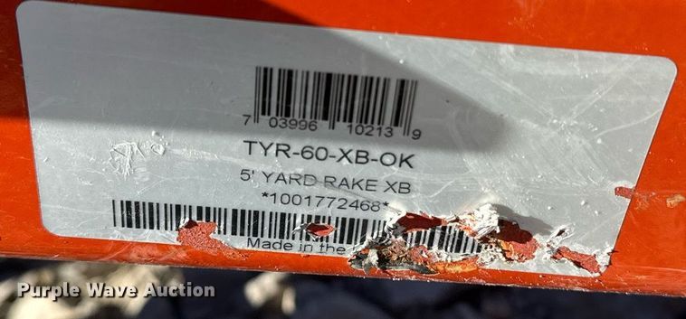 image for item EE7865 King Kutter TYR-60-XB-OK landscape rake
