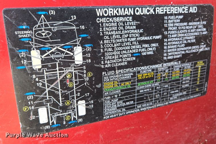 image for item EE8669 Toro Workman HDX utility vehicle