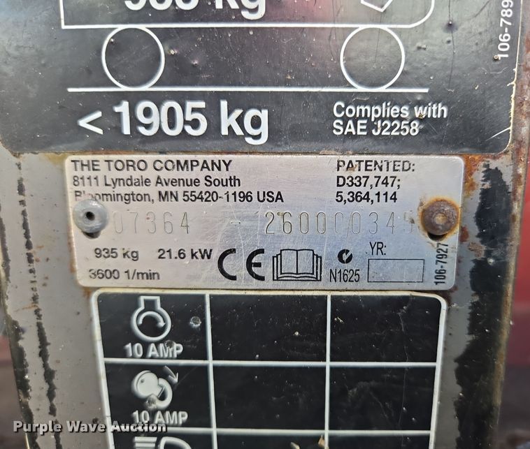 image for item EE8669 Toro Workman HDX utility vehicle