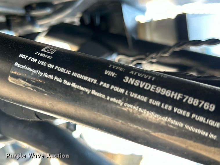 image for item EG1122 2017 Polaris RZR XP 1000 utility vehicle