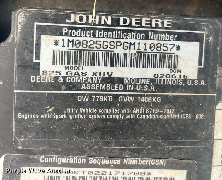 image for item EH2911 (2) John Deere utility vehicles