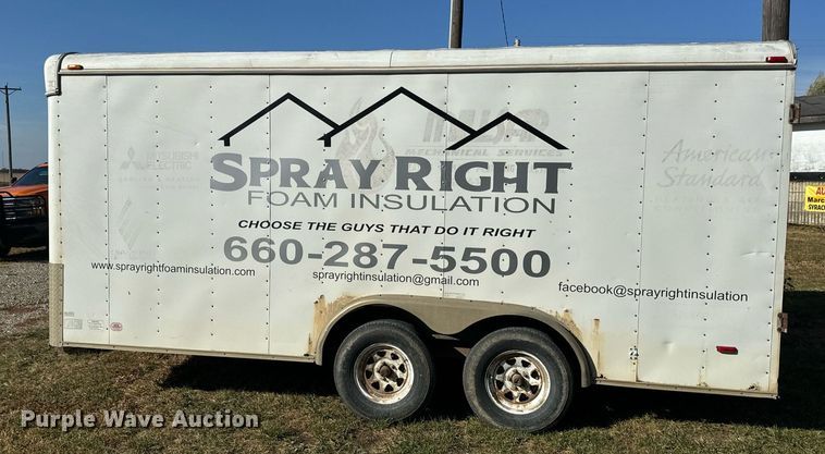 image for item EH7205 2002 Haulmark GR85X16WT2 enclosed cargo trailer