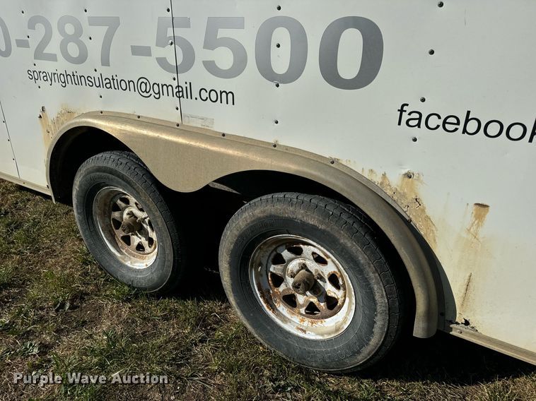 image for item EH7205 2002 Haulmark GR85X16WT2 enclosed cargo trailer