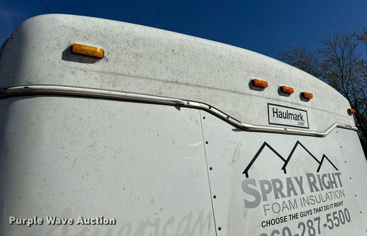 image for item EH7205 2002 Haulmark GR85X16WT2 enclosed cargo trailer