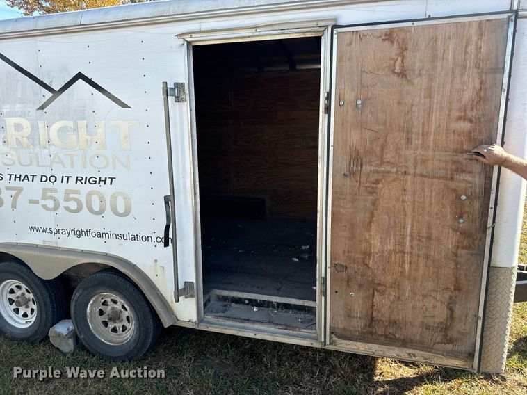 image for item EH7205 2002 Haulmark GR85X16WT2 enclosed cargo trailer