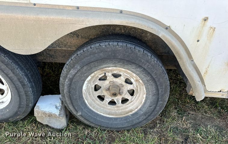 image for item EH7205 2002 Haulmark GR85X16WT2 enclosed cargo trailer