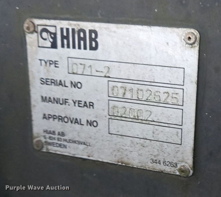 image for item EI4049 2003 International 4300 SBA crane truck