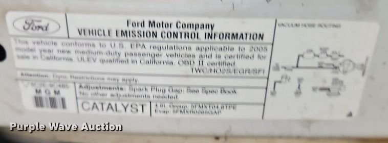 image for item EI8471 2005 Ford Econoline E250 van