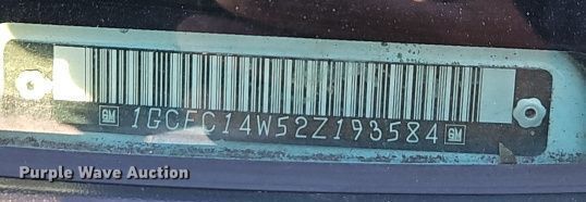 image for item EI8474 2002 Chevrolet  Silverado 1500 pickup truck