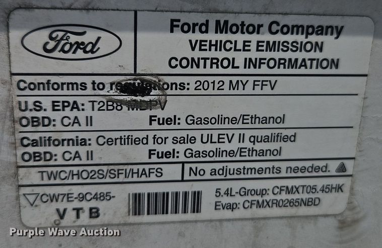 image for item EI8484 2012 Ford  Econoline E250 van