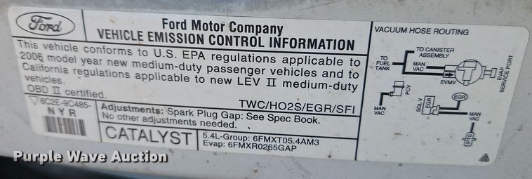 image for item EI8485 2006 Ford Econoline E250 van