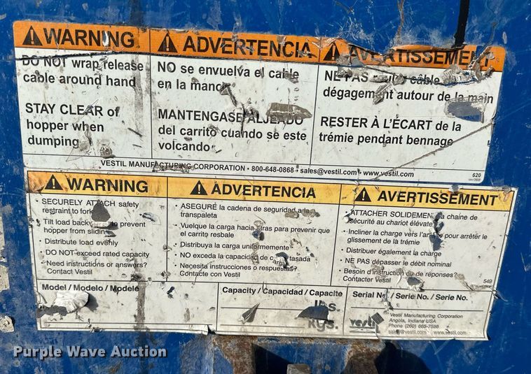 image for item EJ4967 (2) dump hoppers