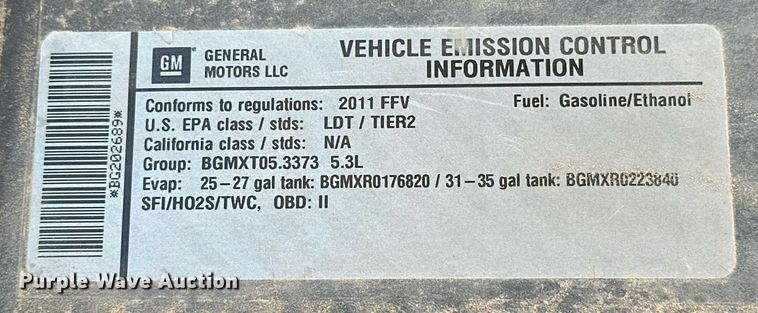 image for item EJ5015 2011 Chevrolet  Silverado 1500 Crew Cab pickup truck