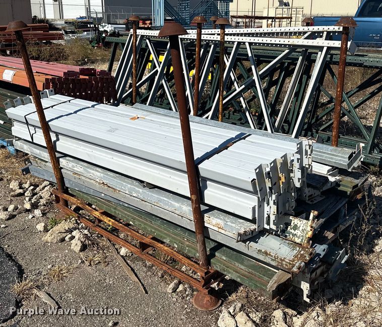 Pallet racking in Tulsa, OK Item EJ5070 for sale Purple Wave