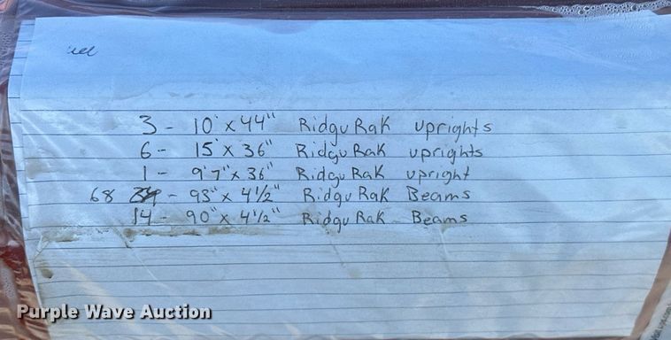 image for item EJ5070 Pallet racking
