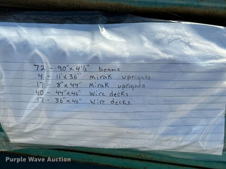 image for item EJ5074 Pallet racking