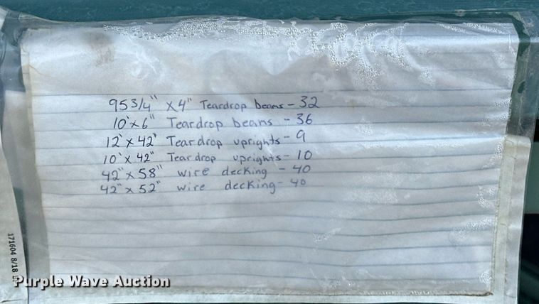 image for item EJ5076 Pallet racking