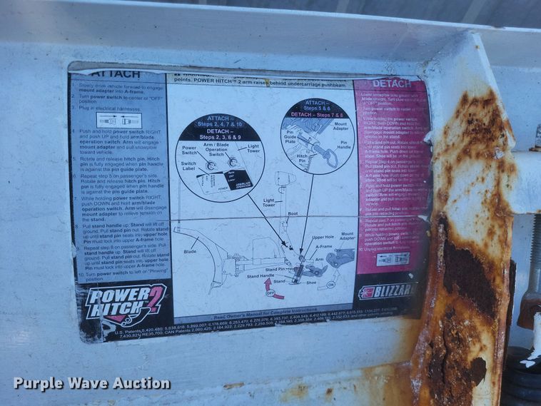 image for item EJ8060 Blizzard Power Plow 8000 snow plow