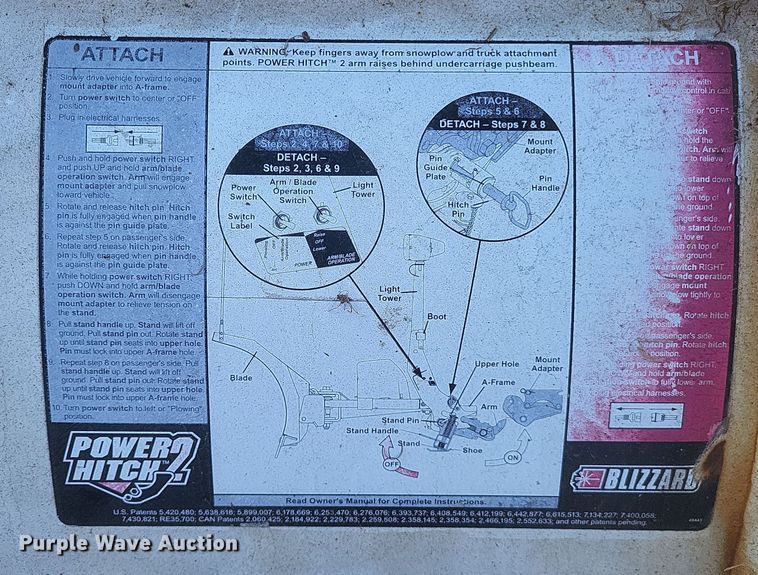 image for item EJ8061 Blizzard Power Plow 8000 snow plow