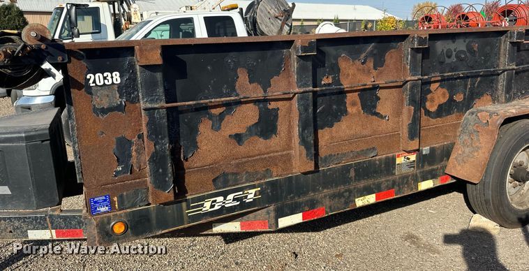image for item EN2527 2015 DCT dump trailer
