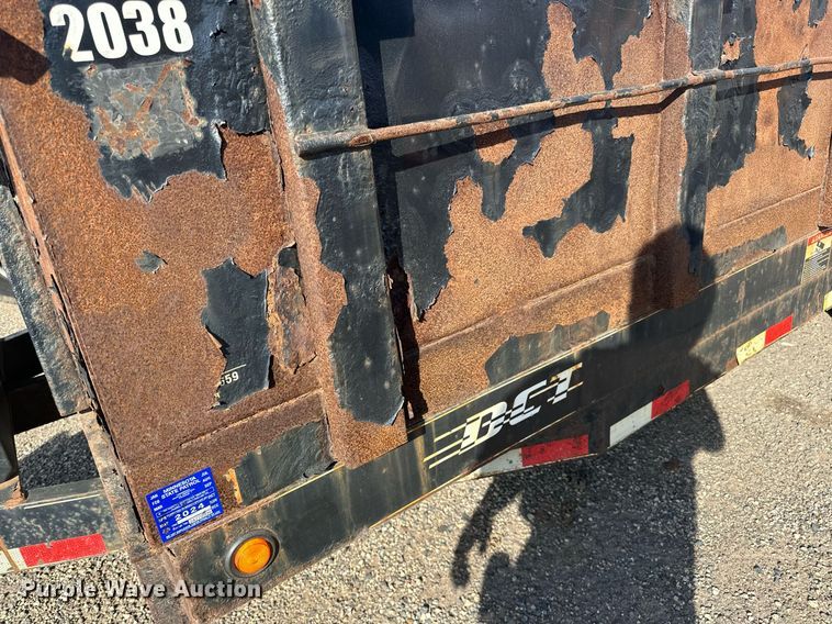 image for item EN2527 2015 DCT dump trailer