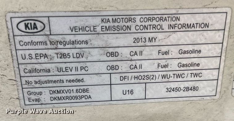 image for item EN2529 2013 Kia Soul SUV