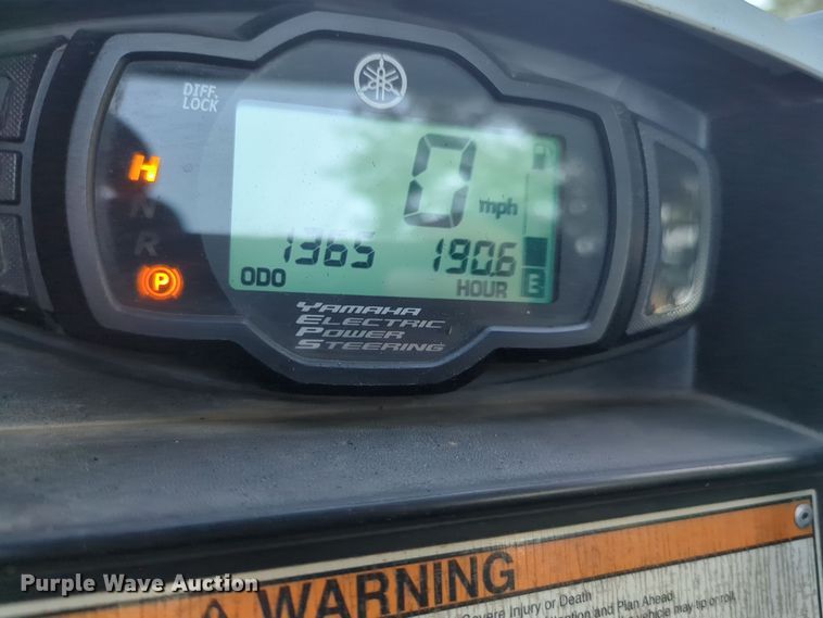 image for item EQ2357 2016 Yamaha Wolverine  utility vehicle