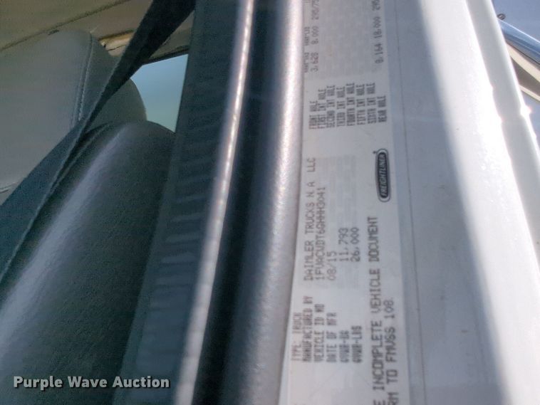 image for item EQ2389 2016 Freightliner Business Class M2 box truck