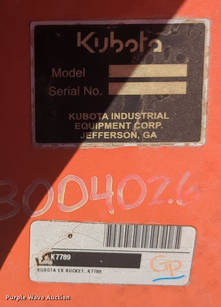 image for item EQ2402 Kubota K7789 bucket