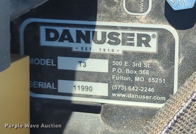 image for item EQ2407 Danuser T3 skid steer post driver