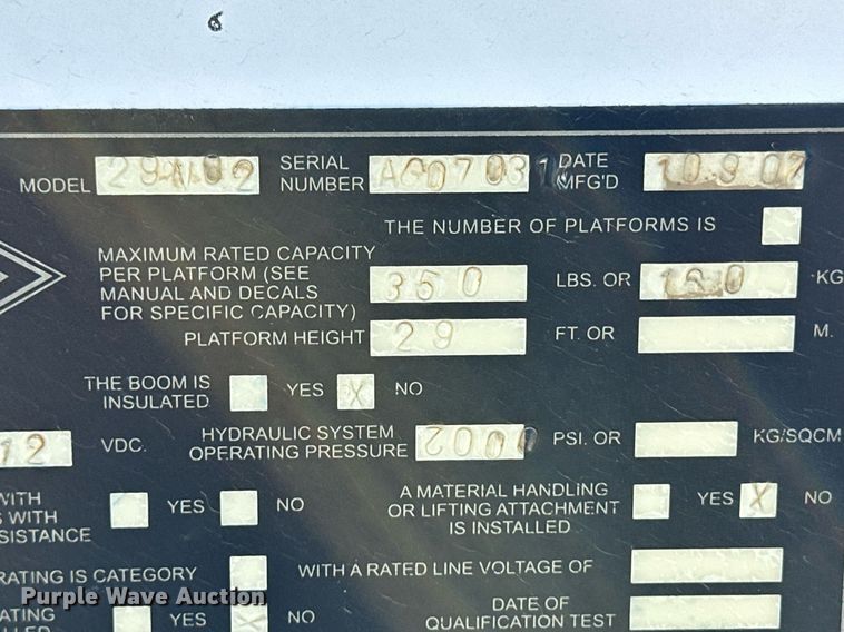 image for item ER8147 2008 Ford F450 Super Duty bucket truck