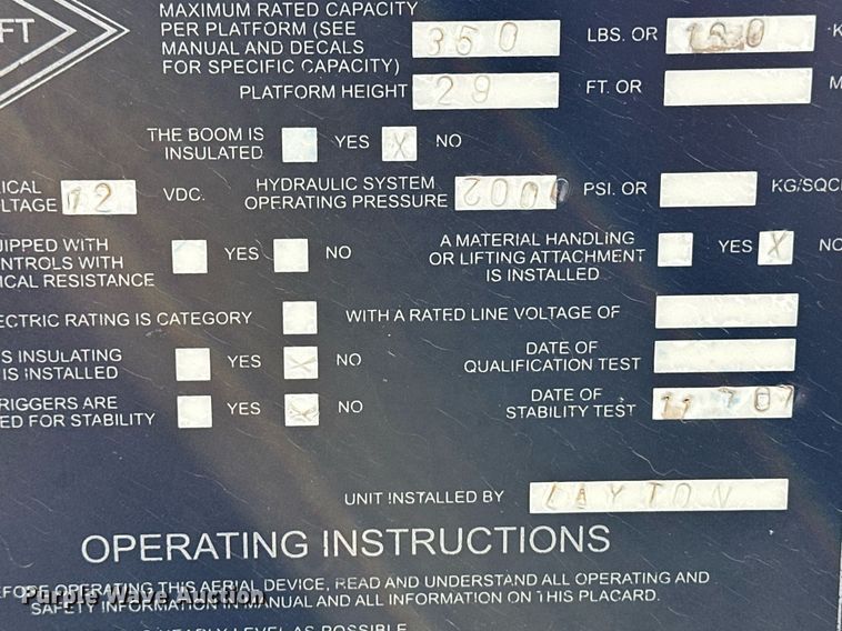 image for item ER8147 2008 Ford F450 Super Duty bucket truck