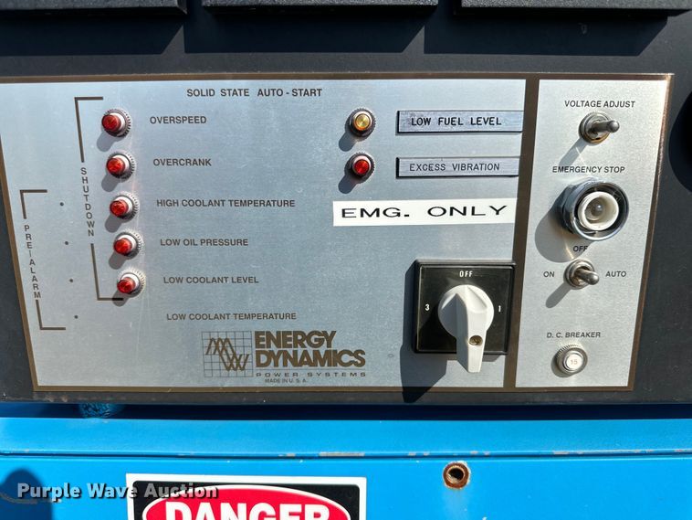 image for item IB9487 Energy Dynamics BDI-300N-CA generator