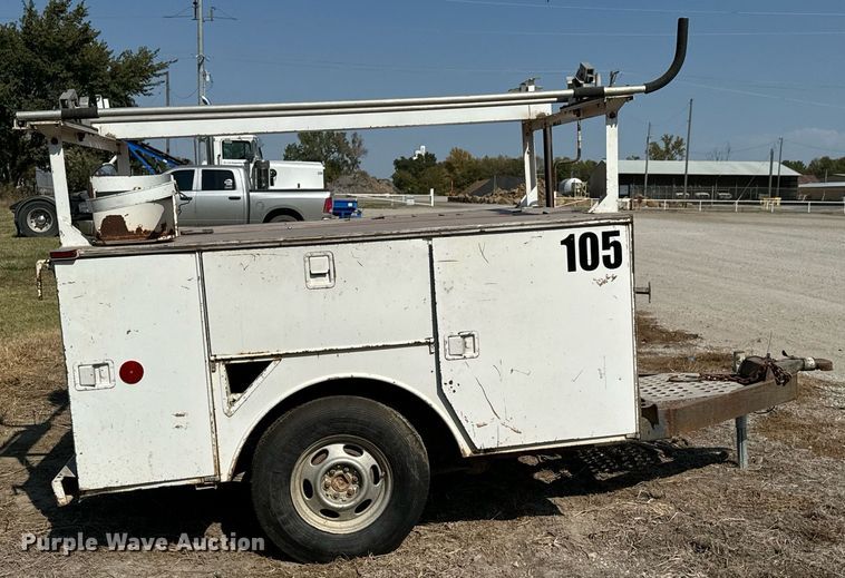 image for item JE9365 2006 Shop built utility bed trailer