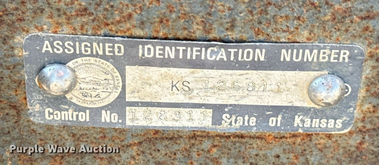 image for item JE9365 2006 Shop built utility bed trailer