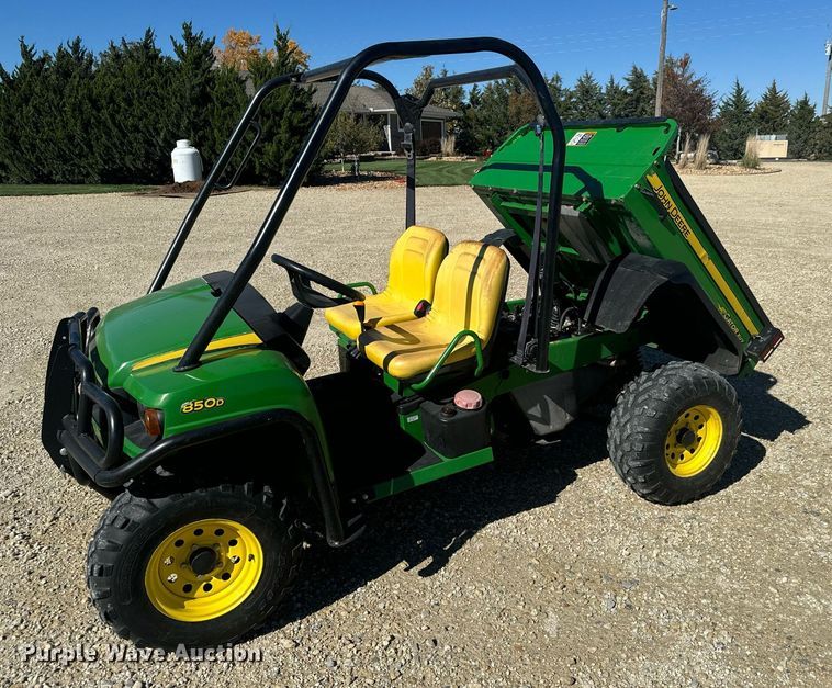 image for item MS9860 2008 John Deere Gator 850D utility vehicle