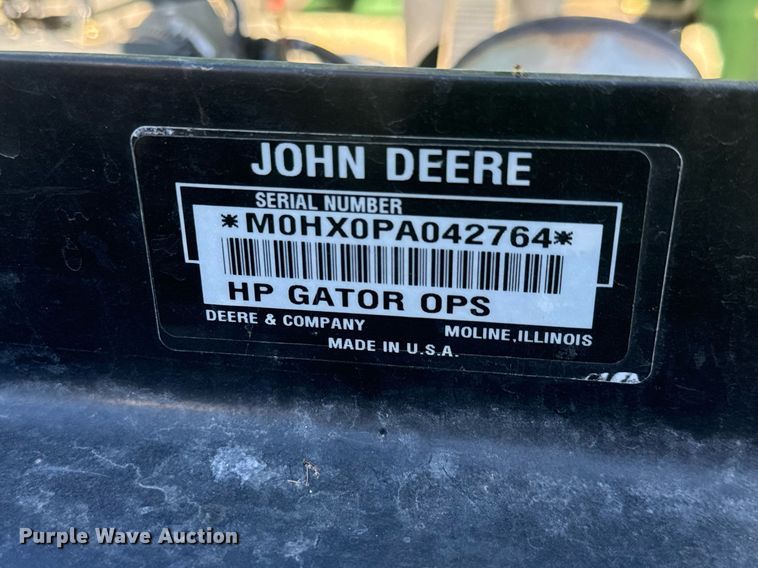 image for item MS9860 2008 John Deere Gator 850D utility vehicle