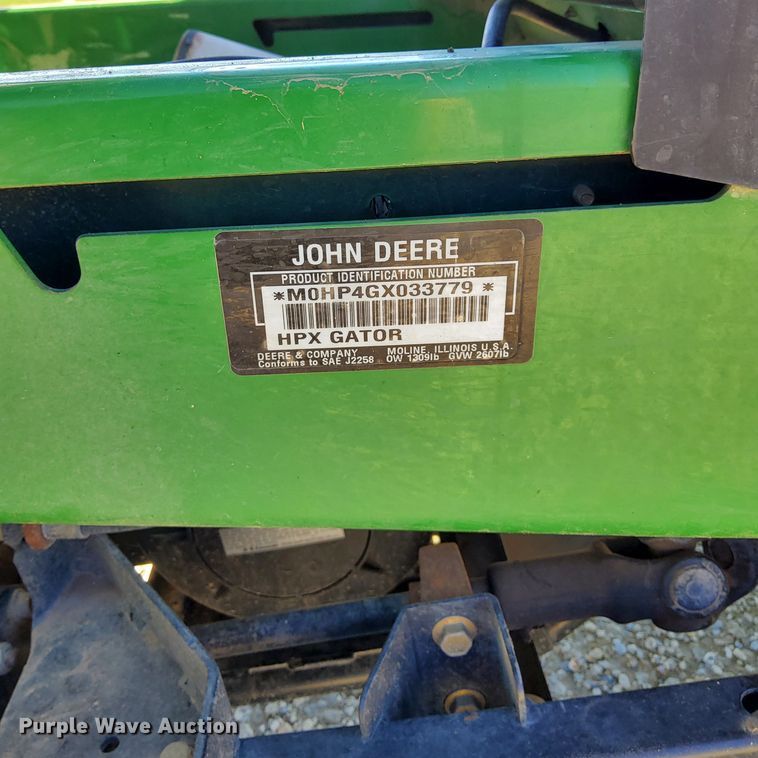 image for item MS9861 2005 John Deere Gator HPX utility vehicle