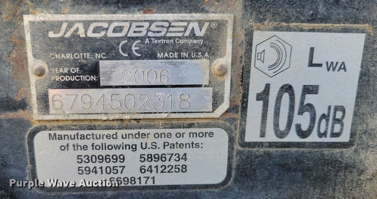 image for item OH9278 2006 Jacobsen LF3400 reel mower